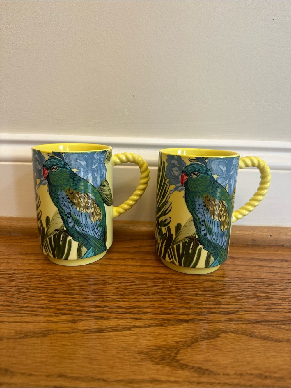 Anthropologie bird mug set